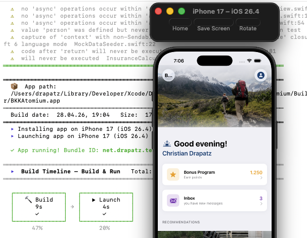Build-Ausgabe in xcodex
