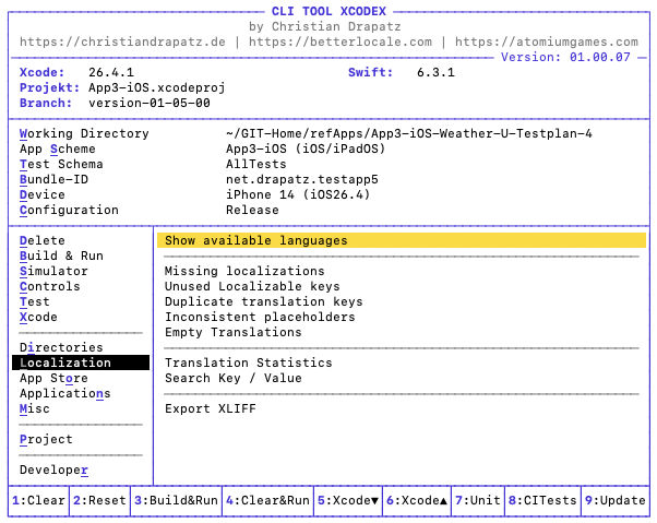Lokalisierung in xcodex
